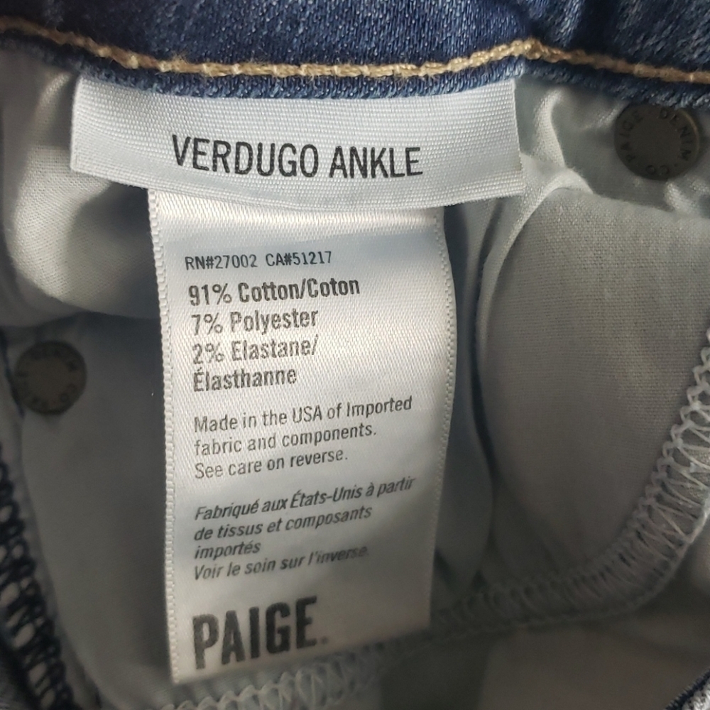 PAIGE‎ Verdugo Ankle Jeans - Picture 7 of 7